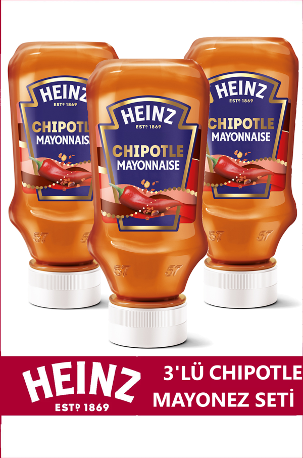Heinz Chipotle Mayonez 225 gr x 3 Adet - Image 1