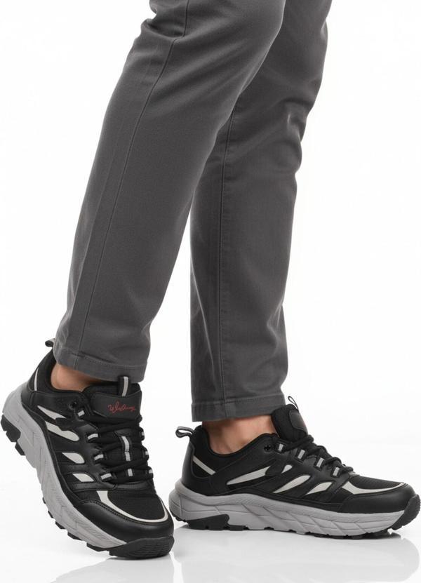 Siyah Buz Bağcıklı Kaymaz Erkek Outdoor Ayakkabı Sedona M - Image 1