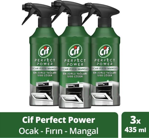 Cif Perfect Power Fırın Ocak Mangal için Sprey Temizleyici 435 ml x - Image 1