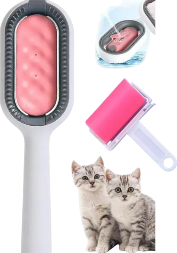 Mucit Home Su Hazneli Kedi Tüy Temizleme Fırçası Tarağı Yıkanabilir Tüy Toplayıcı Rulo Hediye - Image 1