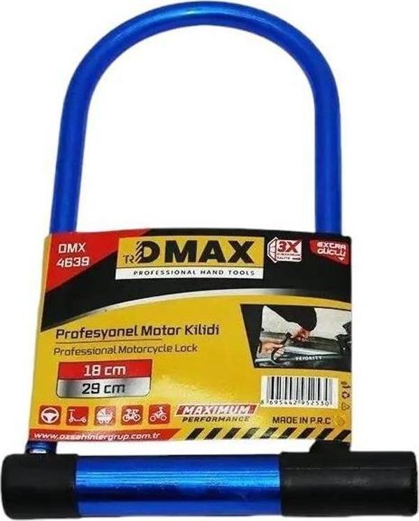 Dmax DMX-4639 Motosiklet ve Direksiyon Kilidi 18 mm x 29 cm - Image 1