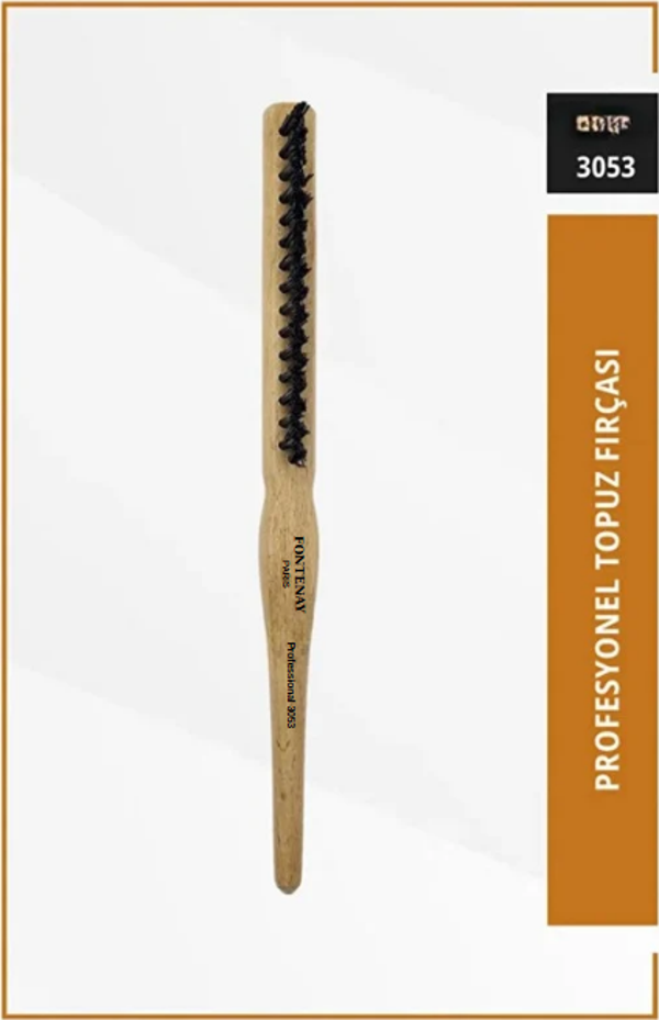 Fontenay Profesyonel Topuz Fırçası 3053 Boyasız Ahsap Vegan - Image 1