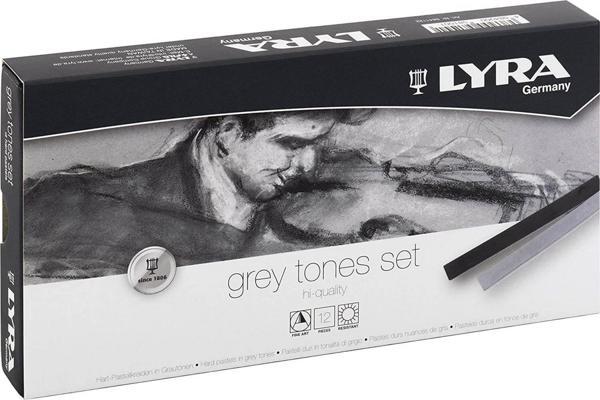Lyra Polycrayon Soft 12'li Toz Pastel Boya Grey Tones Set / L5651122 - Image 1