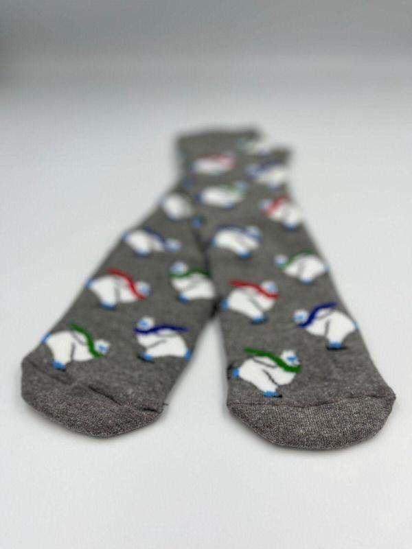 B Beşiroğlu Since 1980 Yılbaşı Noel Temalı Noel Baba Geyik Desenli Dikişsiz Comfort Unisex Kalın Kışlık Pamuk Yün Çorap - Image 1