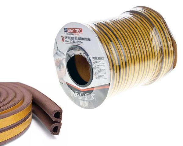 Kapı ve Pencere Fitil Bandı Kahverengi 50 mt top BAY-TEC MK0823 - Image 1