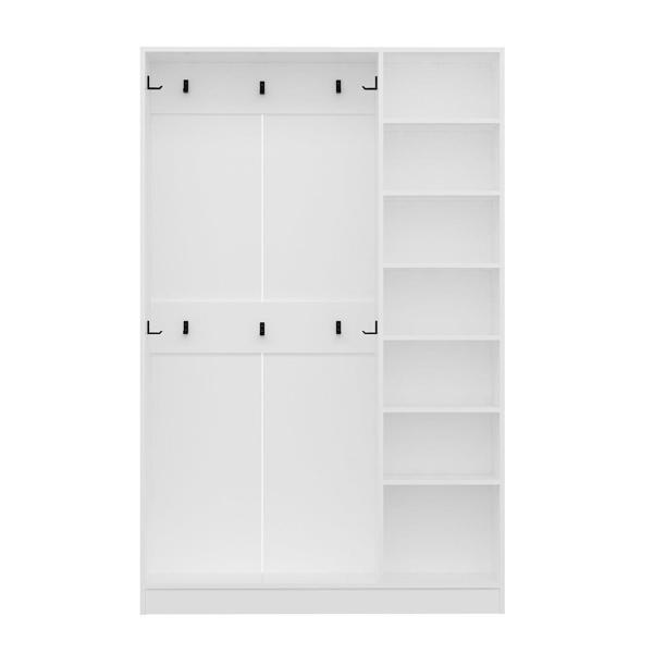 Minar Kale210 3 Kapaksız 1 Bölme Raf Portmanto Beyaz - Image 1