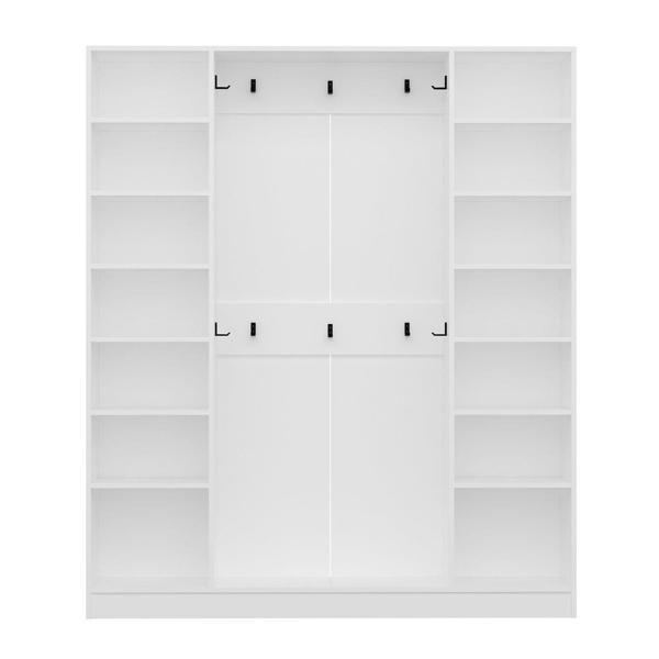 Minar Kale210 4 Kapaksız 2 Bölme Raf Portmanto Beyaz - Image 1