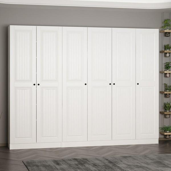 Minar Kale 210 Cm 6 Kapaklı 4B Raf Portmanto Byz Mbr İlkbahar Byz - Image 1