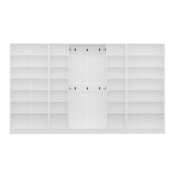 Minar Kale210 8 Kapaksız 6 Bölme Raf Portmanto Beyaz - Image 1