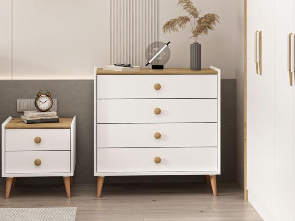 Mitra Şifonyer - Beyaz/Artisan - Image 1