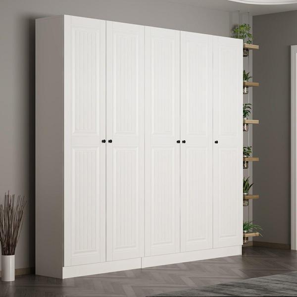 Minar Kale 210 Cm 5 Kapaklı 3B Raf Portmanto Byz Mbr İlkbahar Byz - Image 1