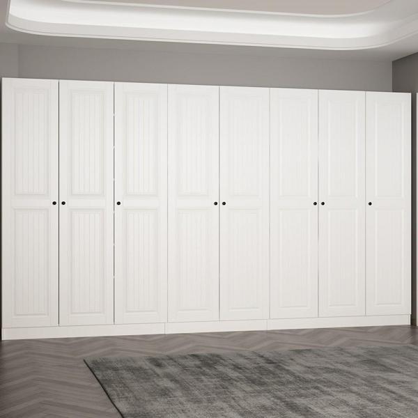 Minar Kale 210 Cm 8 Kapaklı 4B Raf Portmanto Byz Mbr İlkbahar Byz - Image 1