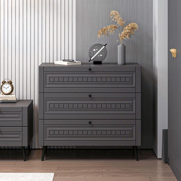 Minar Kale Şifonyer İlkbahar Antrasit/Antrasit - Image 1