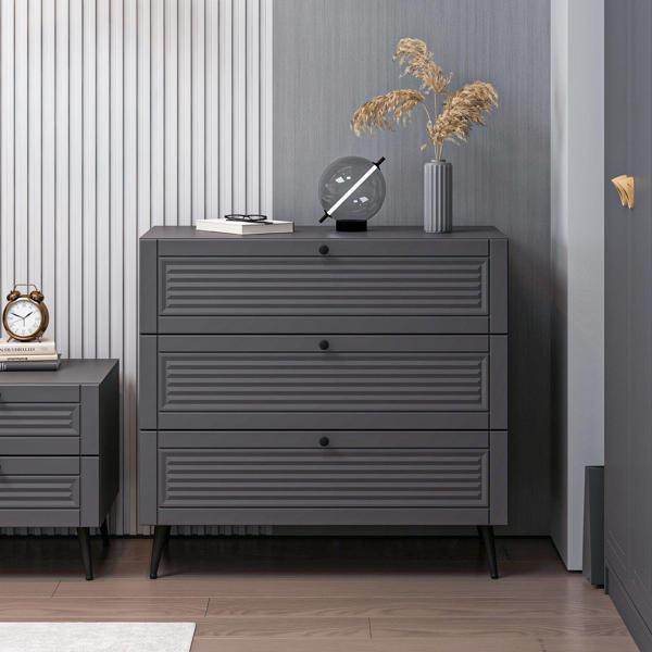 Minar Kale Şifonyer Pandora Antrasit/Antrasit - Image 1