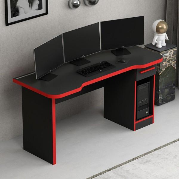 Phoenix 1 Çekmeceli Oyuncu Masası RGB Led Işıklı - Set 9 - Image 1