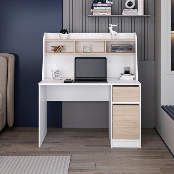 Orina Çalışma Masası - Beyaz/Derin Sepet - Image 1