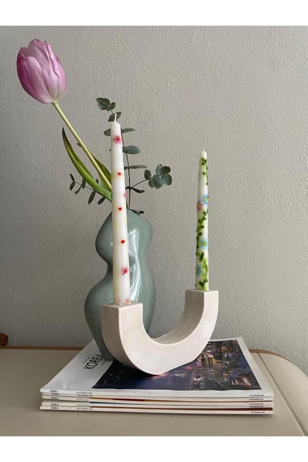 Wenuca Party Shop Dekoratif Mumluk Şamdan (Mum Dahil Değildir) - Image 1