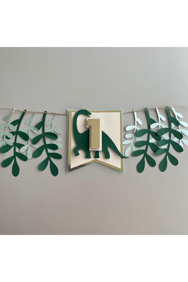 Wenuca Party Shop Dinazor Konsept Mama Sandalyesi 1 Yaş Flaması - Image 1