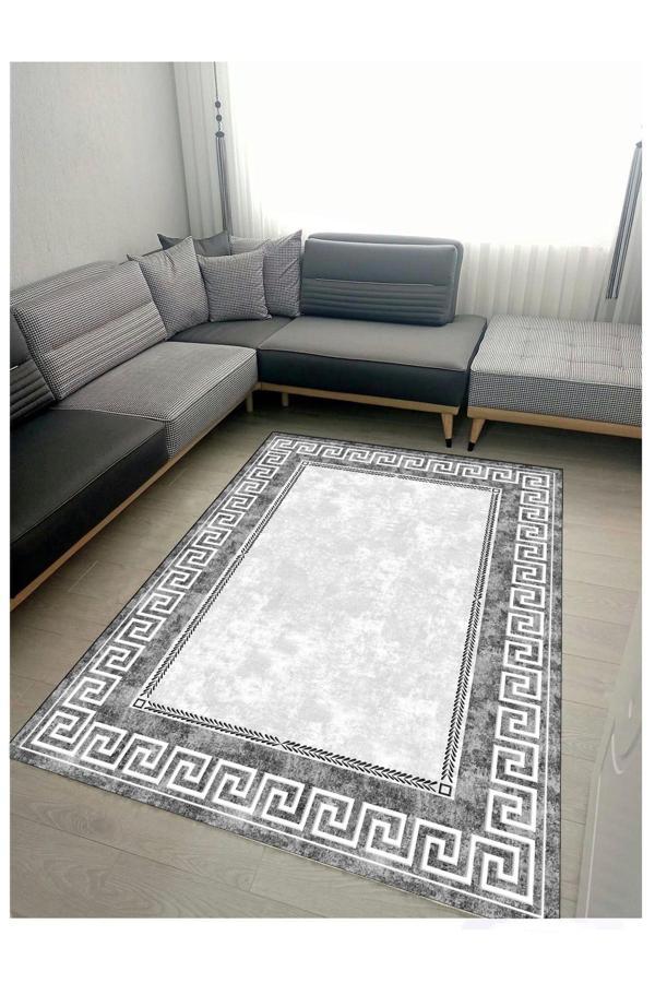 Sty Home Kaymaz Tabanlı Yıkanabilir Baskılı Halı Yolluk - Image 1