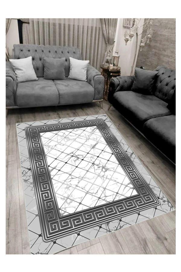 Sty Home Kaymaz Tabanlı Yıkanabilir Baskılı Halı Yolluk - Image 1