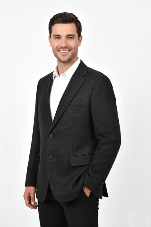 Erkek Kışlık Kumaş Tek Ceket 4 Drop BGL-ST04984 - Image 1