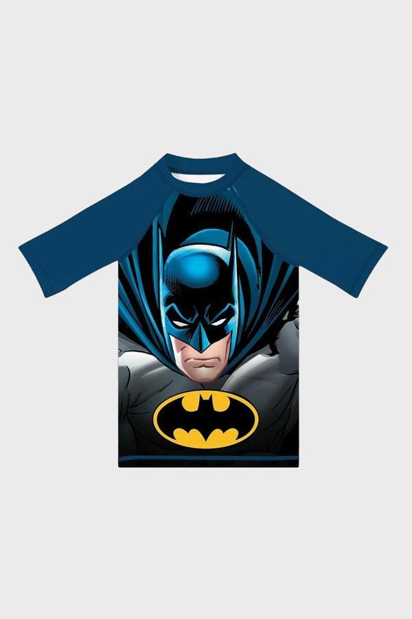 Slipstop Shadow Baskılı Uv Korumalı Kısa Kollu Mayo Erkek Çocuk T Shirt ST2532010002 SİYAH-MAVİ - Image 1