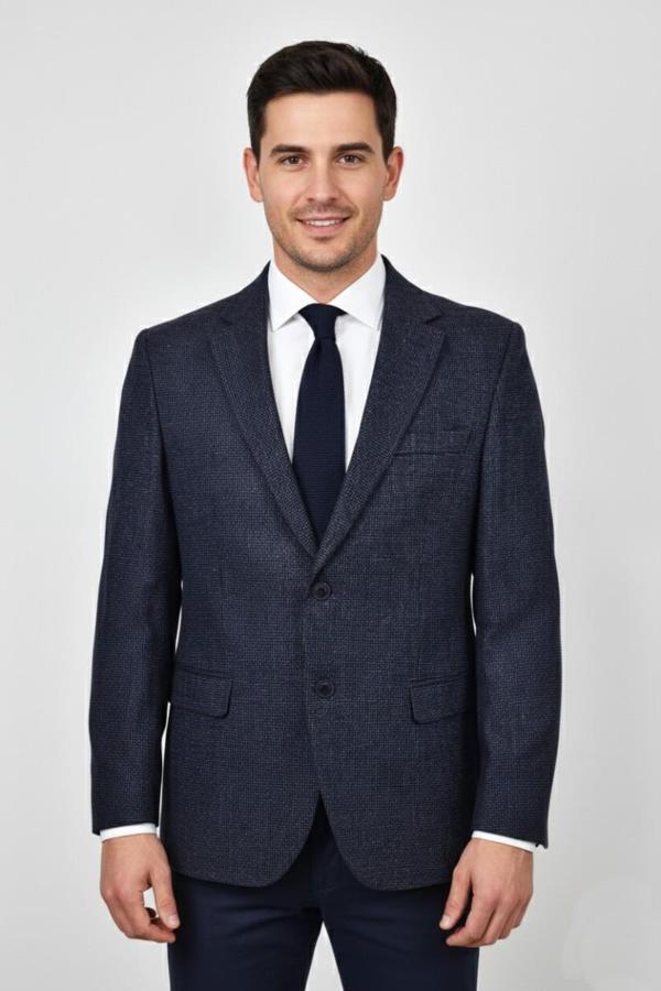 Erkek Kışlık Kumaş Tek Ceket 4 Drop BGL-ST04988 - Image 1