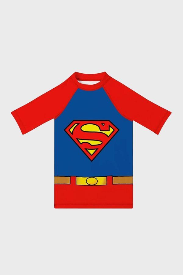 Slipstop Supreme Baskılı Uv Korumalı Kısa Kollu Mayo Erkek Çocuk T Shirt ST2532020001 MAVİ-KIRMIZI - Image 1