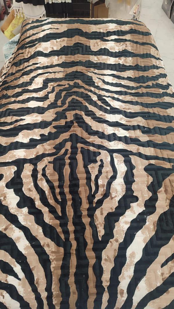 Aksu Safari Çift Kişilik Ultra Yumuşak Embos Vizon Battaniye (200x240)-Leopar Kahve Siyah - Image 1