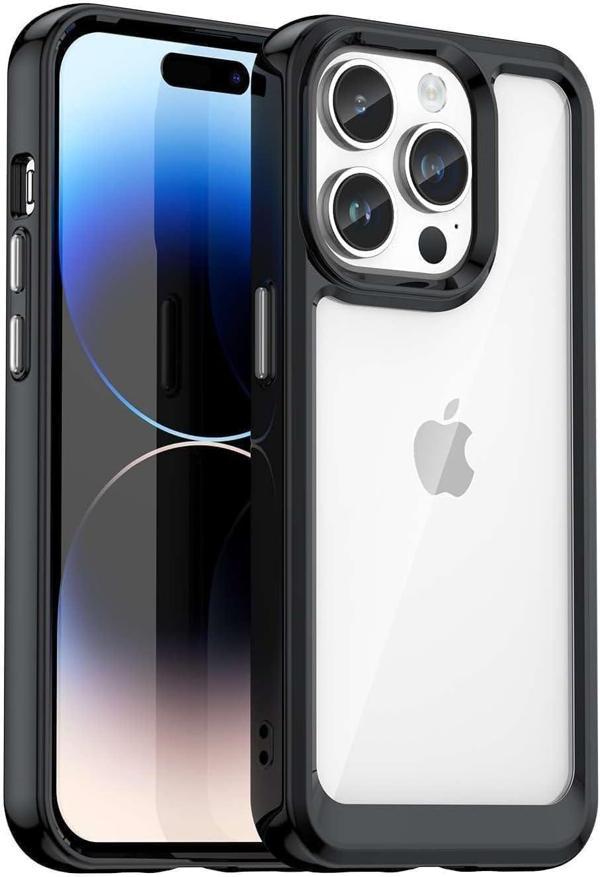 Premium iPhone 13 Pro için 360° Koruma Serisi Kılıf, Şeffaf Arka Panel ve Siyah Çerçeveli, Darbe Korumalı Telefon Kapağı - Image 1