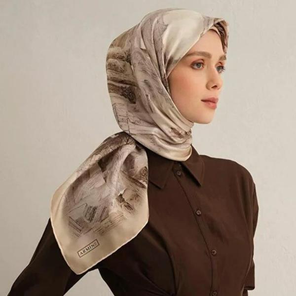 Armine E25YA9326D02 31 Dj Saf İpek Eşarp 9326D (T) - Image 1