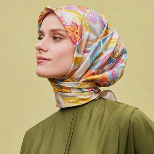 Armine E25YA9332D01 07 Dj Saf İpek Eşarp 9332D (T) - Image 1