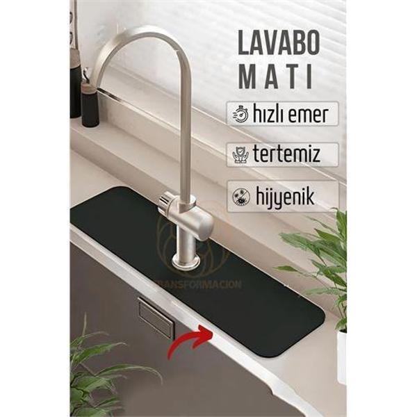 HSNET Su Emici Lavabo Matı Hızlı Emen Musluk Matı - Image 1