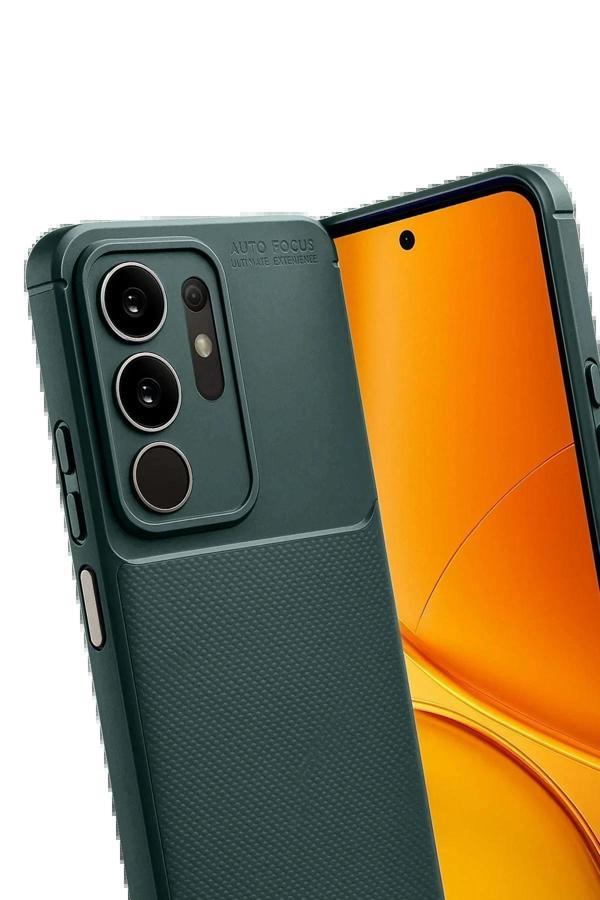 Vivo Y29 4G Auto Focus Karbon Kapak - Koyu Yeşil-(5796) - Image 1