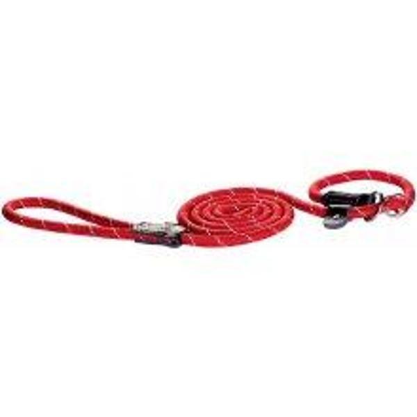 Rogz Rope JachtLijn L Rood Gezdirme Tasması - Image 1
