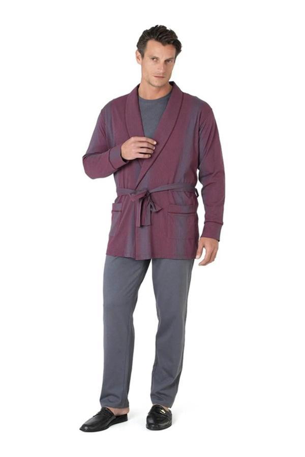 Pierre Cardin Erkek 3'lü Pijama Set Takım - Image 1