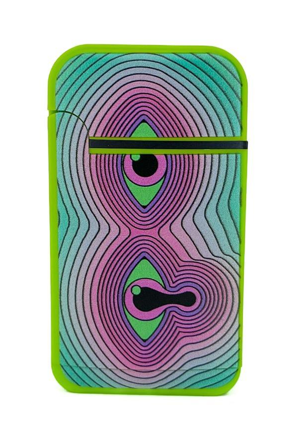 Zengaz Cool Tasarım Jet Alev Çakmak - Trippy Melting Eye - Image 1