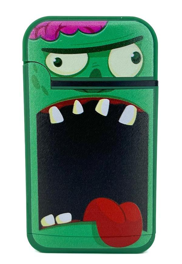 Zengaz Cool Tasarım Jet Alev Çakmak - Green Monster - Image 1