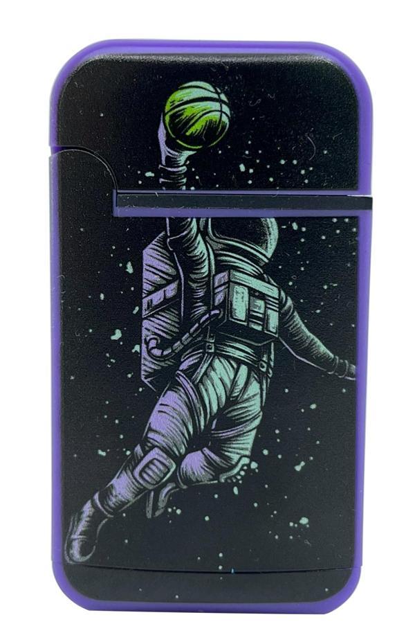 Zengaz Cool Tasarım Jet Alev Çakmak - Basketball Astronaut - Image 1