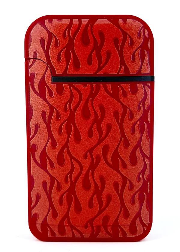 Zengaz Cool Tasarım Jet Alev Çakmak - Red Flames - Image 1