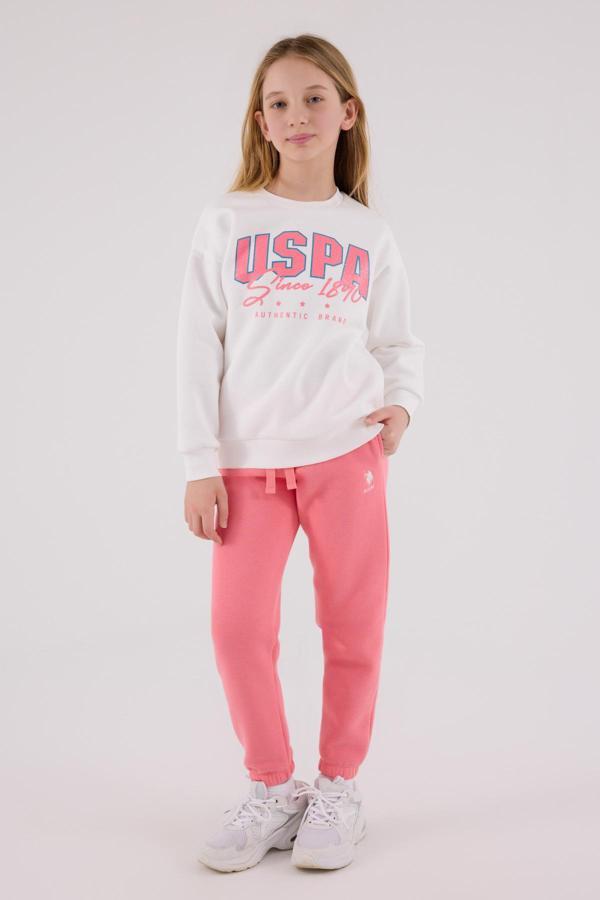 Lisanslı Kız Çocuk Alt Üst 2 Parça Eşofman Takımı US2315 - Image 1