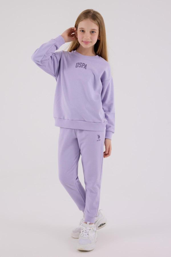 Lisanslı Kız Çocuk Alt Üst 2 Parça Eşofman Takımı US2320 - Image 1