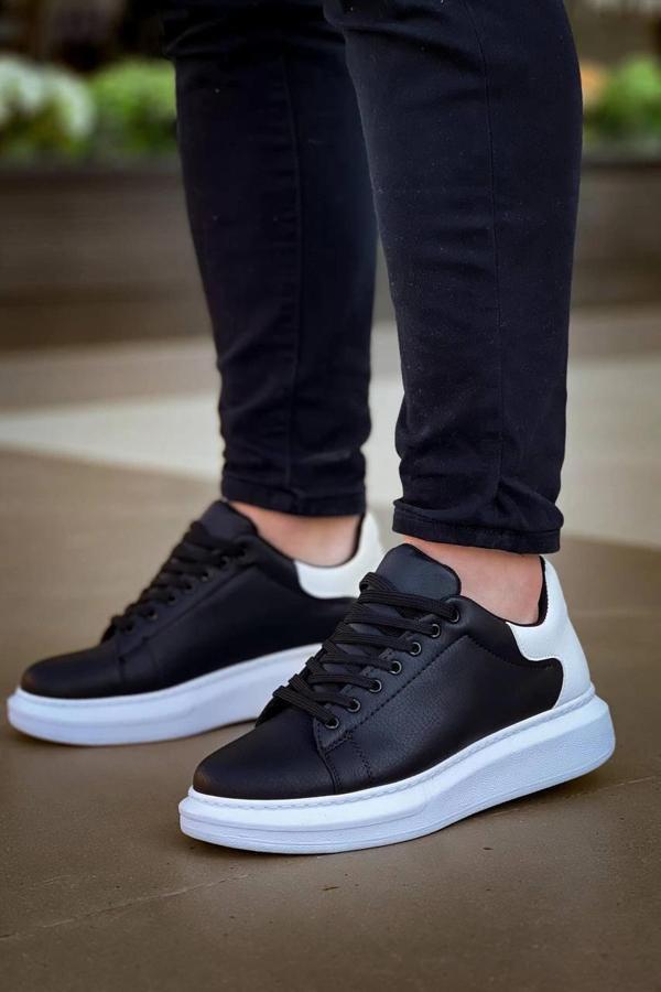 BİÇOMİ KB-X500  Kuback  Bağcıklı Siyah Beyaz  Günlük Erkek Ayakkabı - Image 1