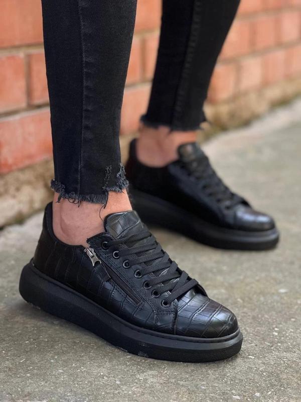 BİÇOMİ KB-309  Kuback Kömür Fermuar Ve Bağcıklı  Günlük Erkek  Ayakkabı - Image 1