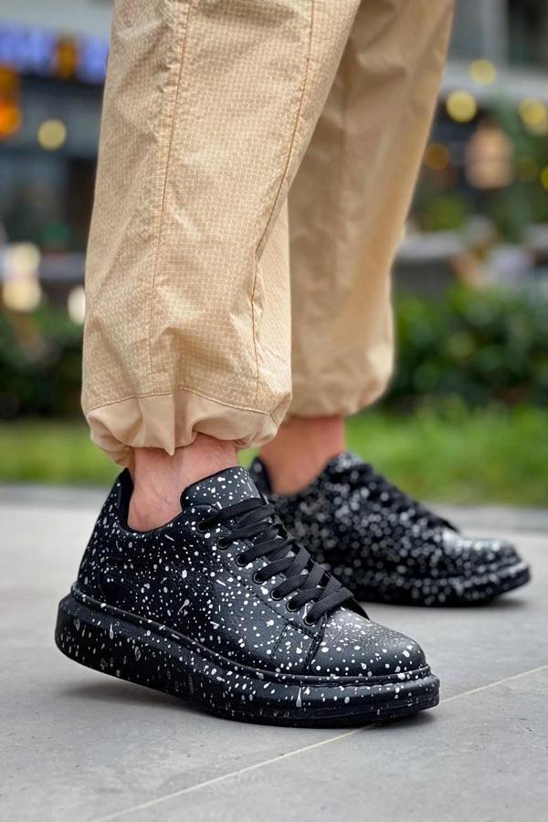 BİÇOMİ KB-X500  Kuback Siyah Silwer  Bağcıklı  Günlük Erkek  Ayakkabı - Image 1