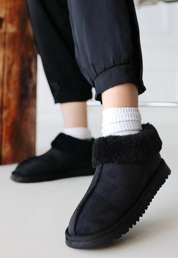 BİÇOMİ Abby Siyah Süet Bot - Image 1