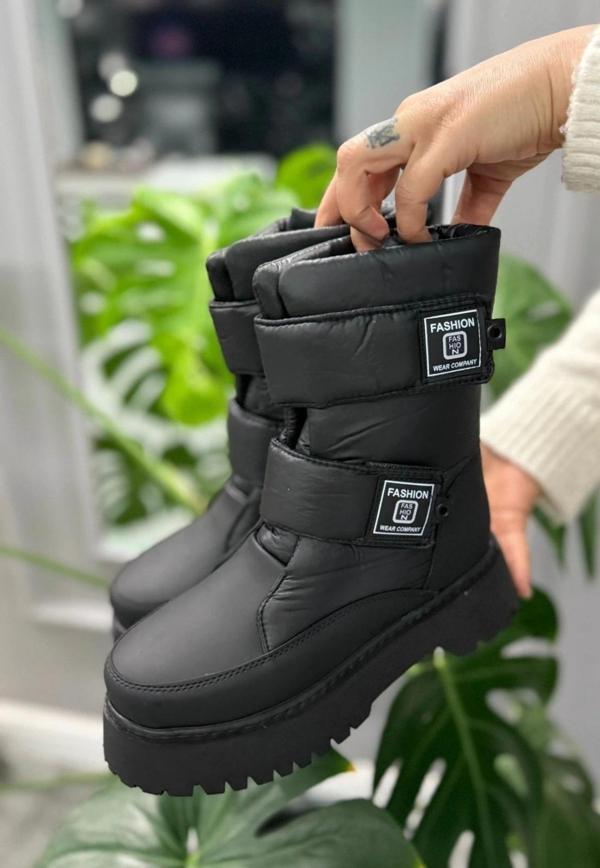 BİÇOMİ Miah Siyah Cilt Kar Botu - Image 1