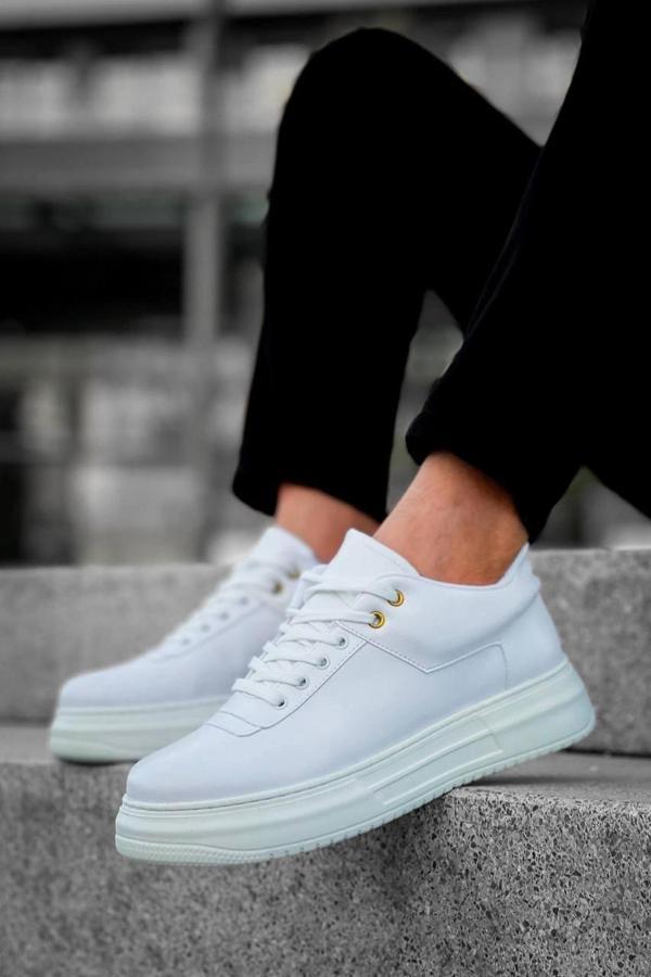 BİÇOMİ KB-X20 Kuback Beyaz Cilt Günlük Erkek Ayakkabı - Image 1