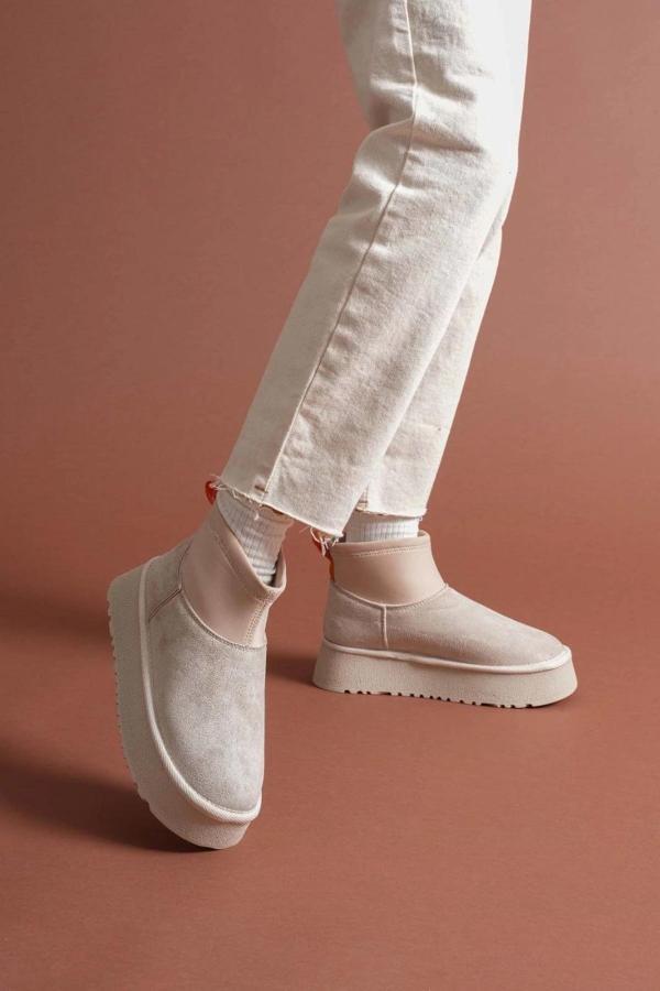 BİÇOMİ Cuen Bej Süet Bot - Image 1