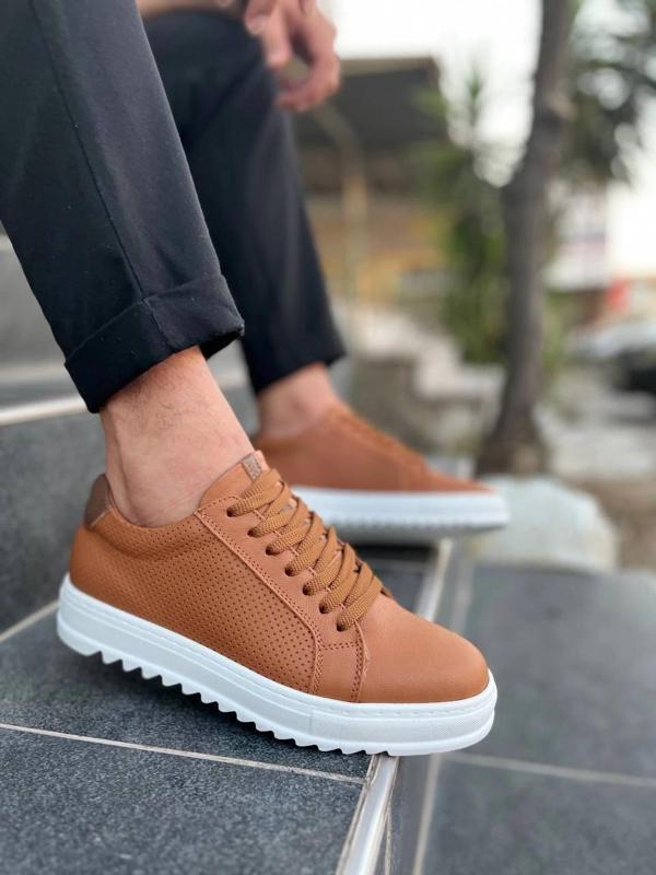 BİÇOMİ KB-DX2 Kuback Taba Deri Günlük Erkek Ayakkabı - Image 1